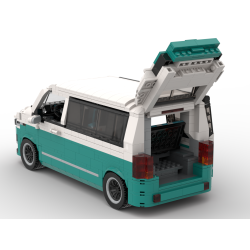 Lego MOC Volkswagen T6.1 California Dark Turquoise White